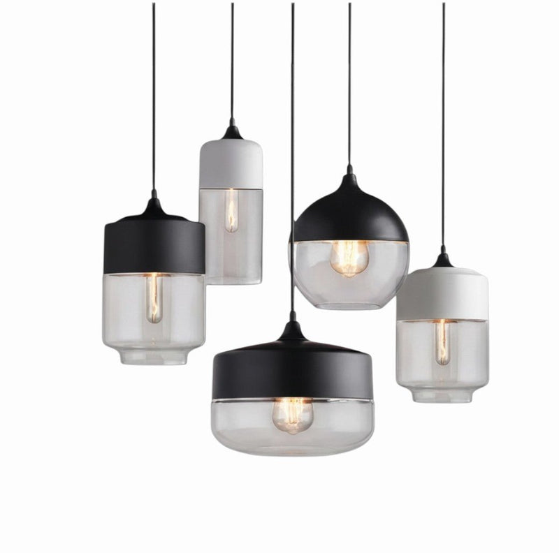 Luminaire Suspension Design Moderne Verre & Métal