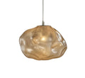 Suspension Luminaire Design Nuage Verre Soufflé Nordique — Ambre, Gris ou Claire