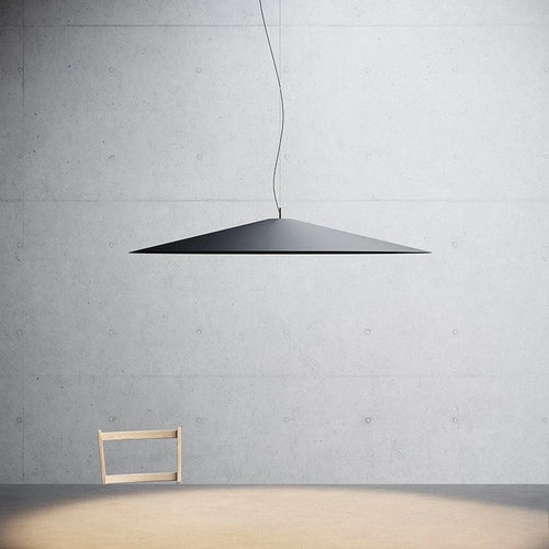 Luminaire Suspension Design Triangulaire Ultra-Fine Aluminium — 2 Tailles