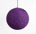 Lustre Rotin Suspension Sphérique Tressé LED Nordique