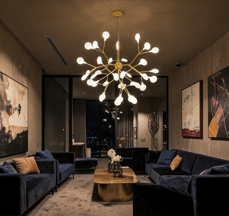 Luminaire Suspension Design Spoutnik Firefly LED — 27, 36 ou 45 Branches