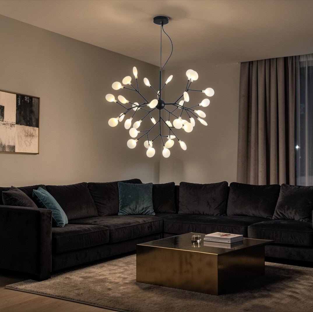 Luminaire Suspension Design Spoutnik Firefly LED — 27, 36 ou 45 Branches