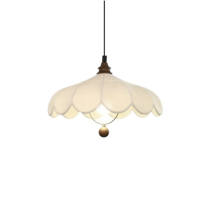 Suspension Luminaire Design Tissu Rétractable Art Déco Vintage