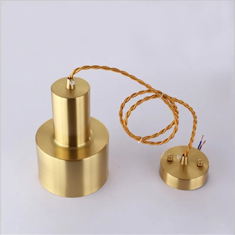 Suspension Luminaire Design Trompette Laiton Doré Nordique