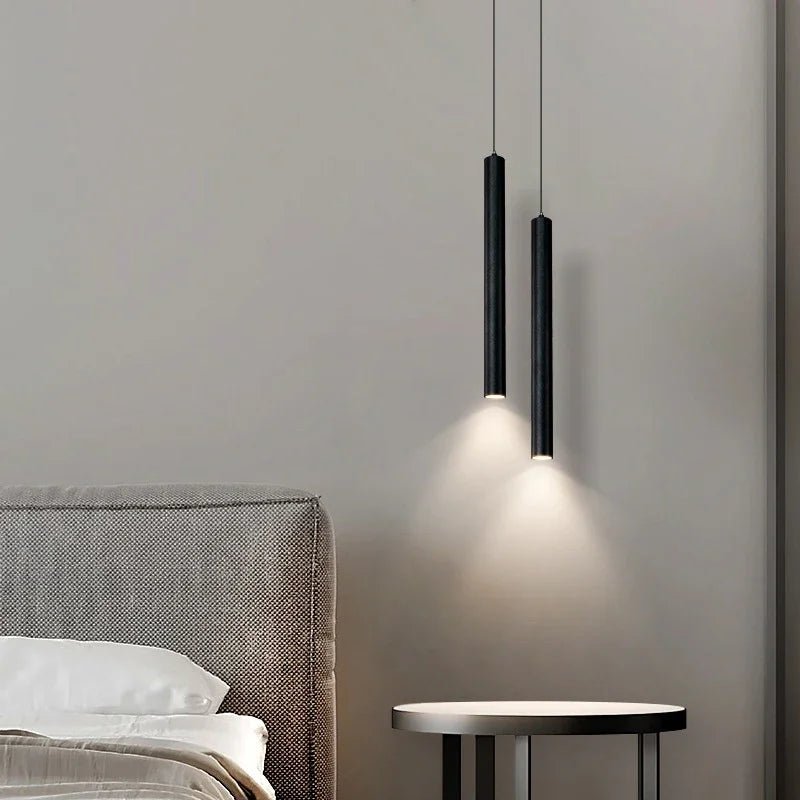 Luminaire Suspension Design Tubulaire LED Minimaliste Nordique
