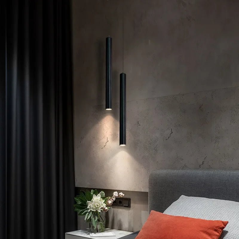 Luminaire Suspension Design Tubulaire LED Minimaliste Nordique