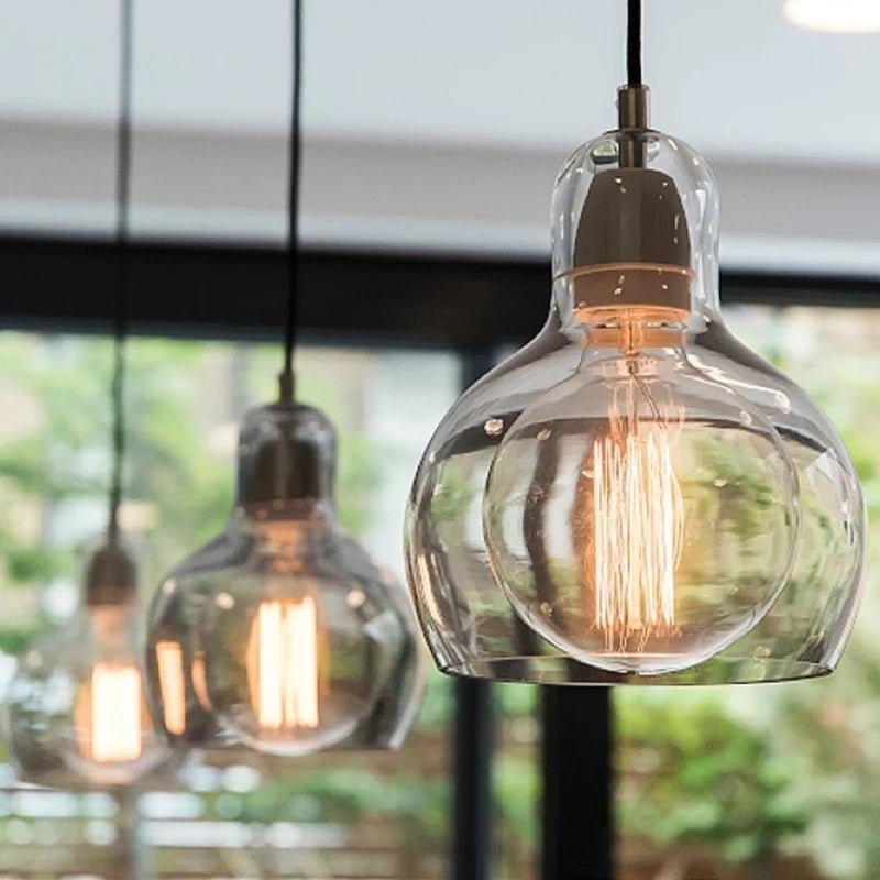 Luminaire Suspension Design Verre Rétro Moderne LED Minimaliste