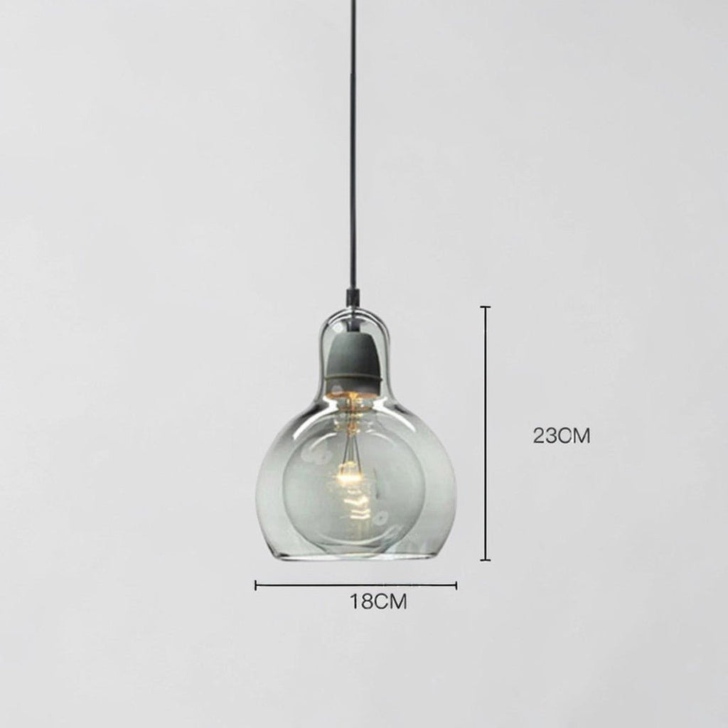 Luminaire Suspension Design Verre Rétro Moderne LED Minimaliste