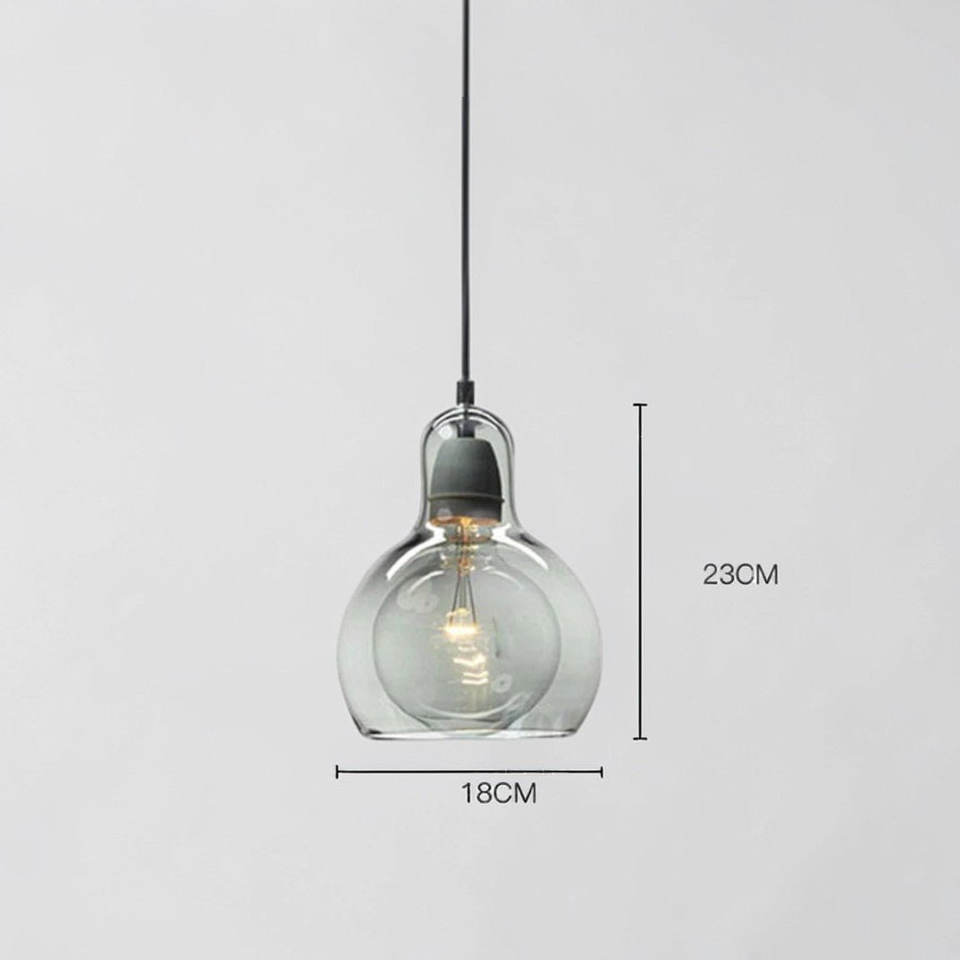 Luminaire Suspension Design Verre Rétro Moderne LED Minimaliste