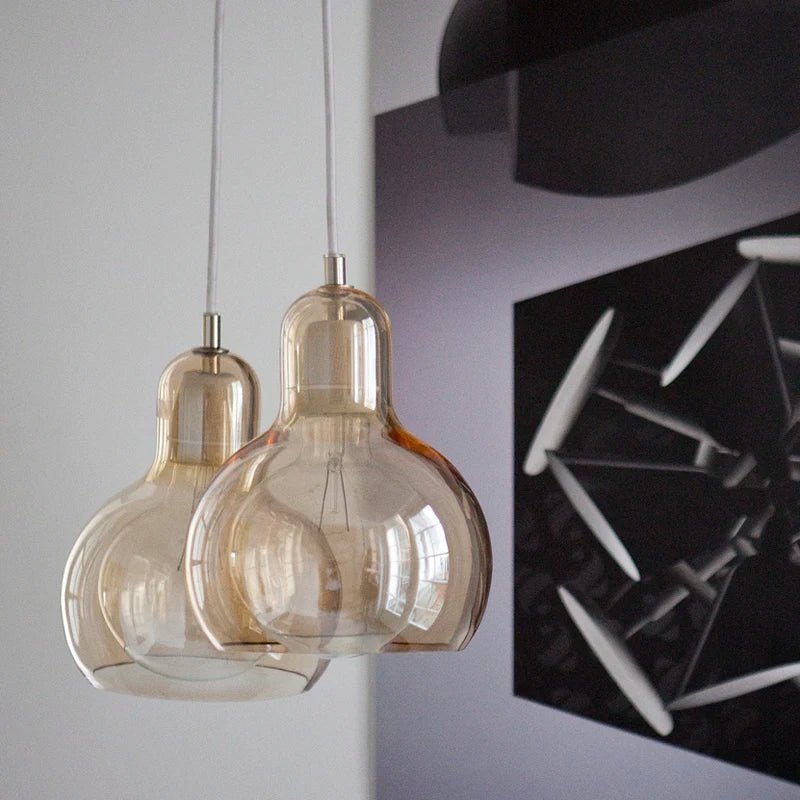 Luminaire Suspension Design Verre Rétro Moderne LED Minimaliste