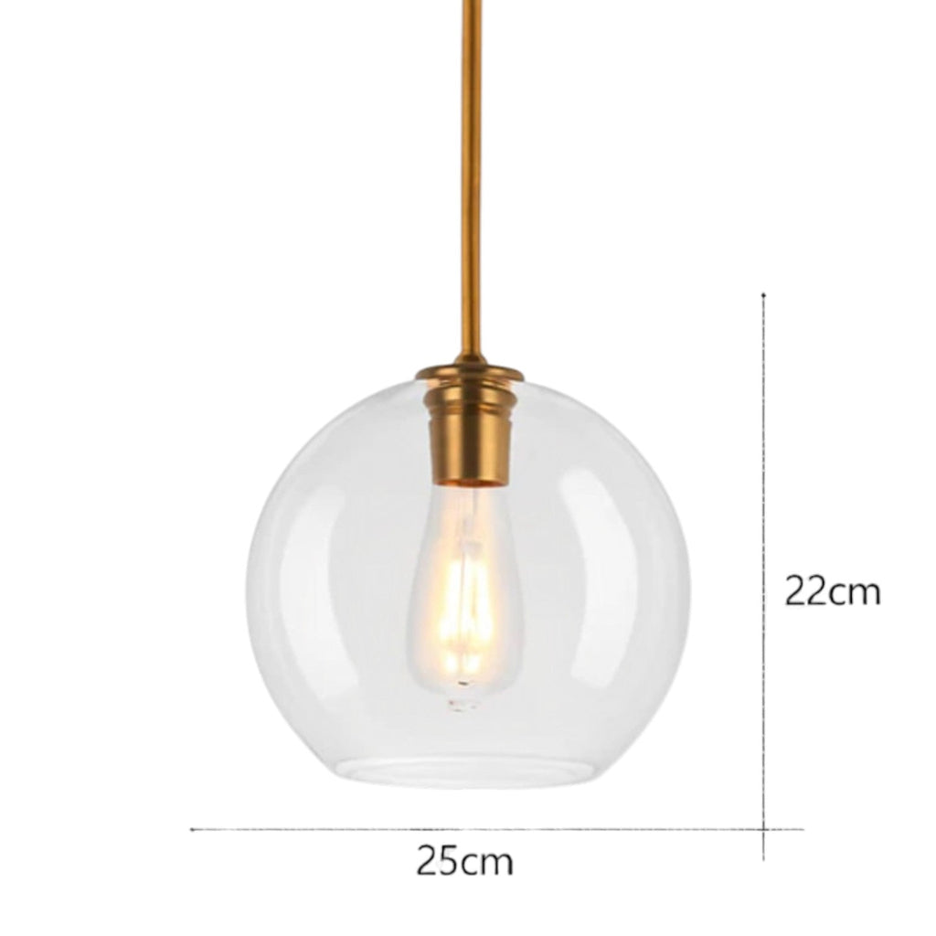 Suspension Luminaire Design Verre Soufflé Nordique — 4 Formes au Choix